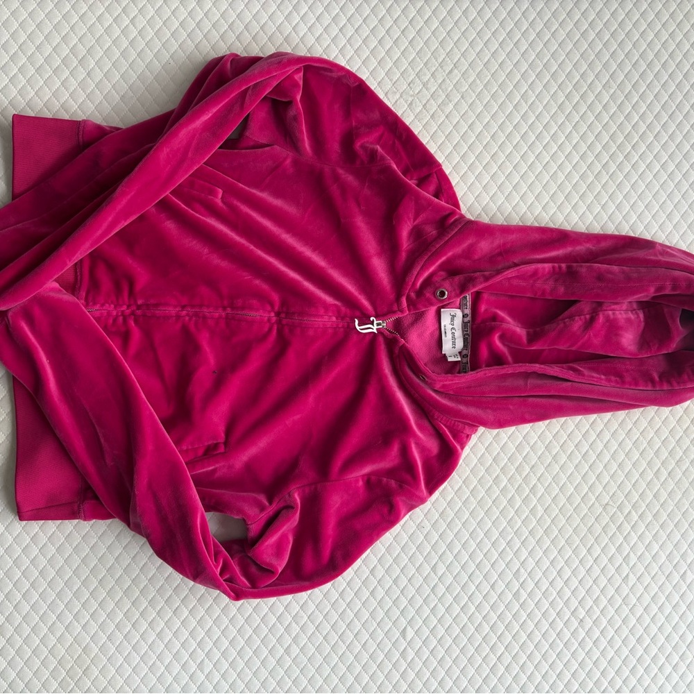 Juicy Couture Fuchsia Velour Jacket
